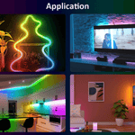 Dream color led strip lights with remote controller waterproof