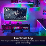 Dream color led strip lights with remote controller waterproof