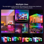 Dream color led strip lights with remote controller waterproof