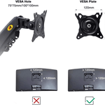 Dual monitor desk stand f160 - Fun Touch