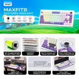 Fantech MK921 MAXFIT8 QMK Mechanical Keyboard Pink