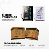 Fantech CG85 LUMINA MID Tower Gaming Case - White
