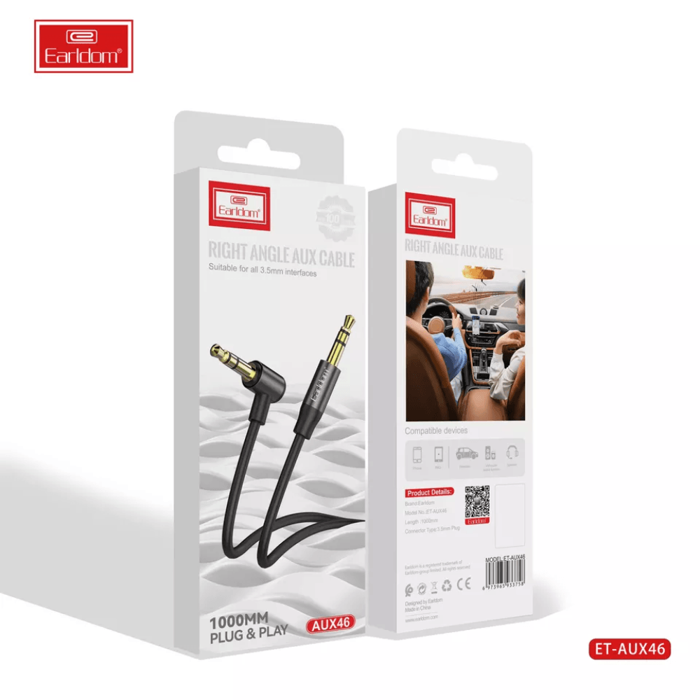 Earldom 1M 3.5 Jack AUX Audio Cable 3.5MM Male to Male Cable for iphone Cables