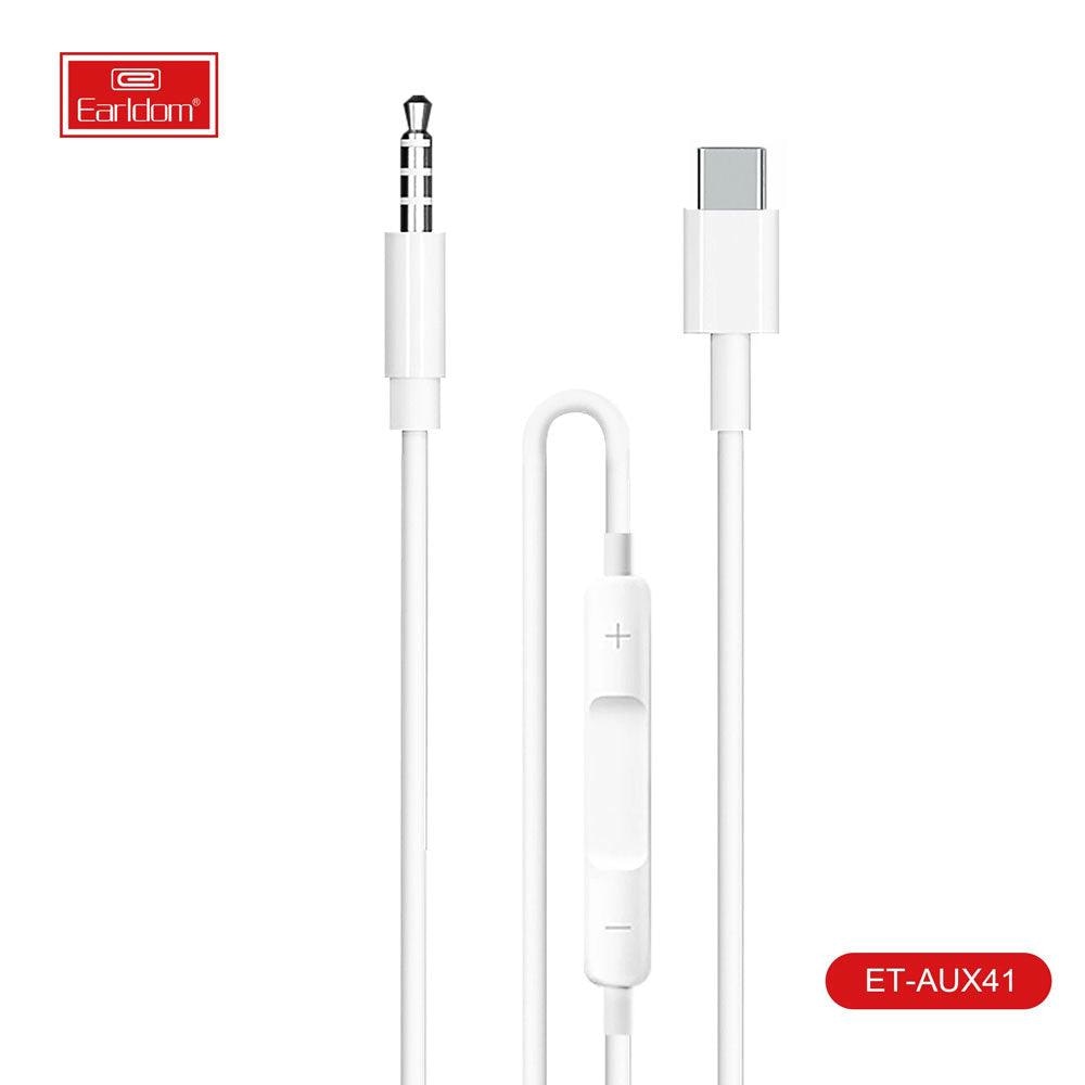 Earldom AUX41 Wire Connecting From TypeC Cables & Chargers
