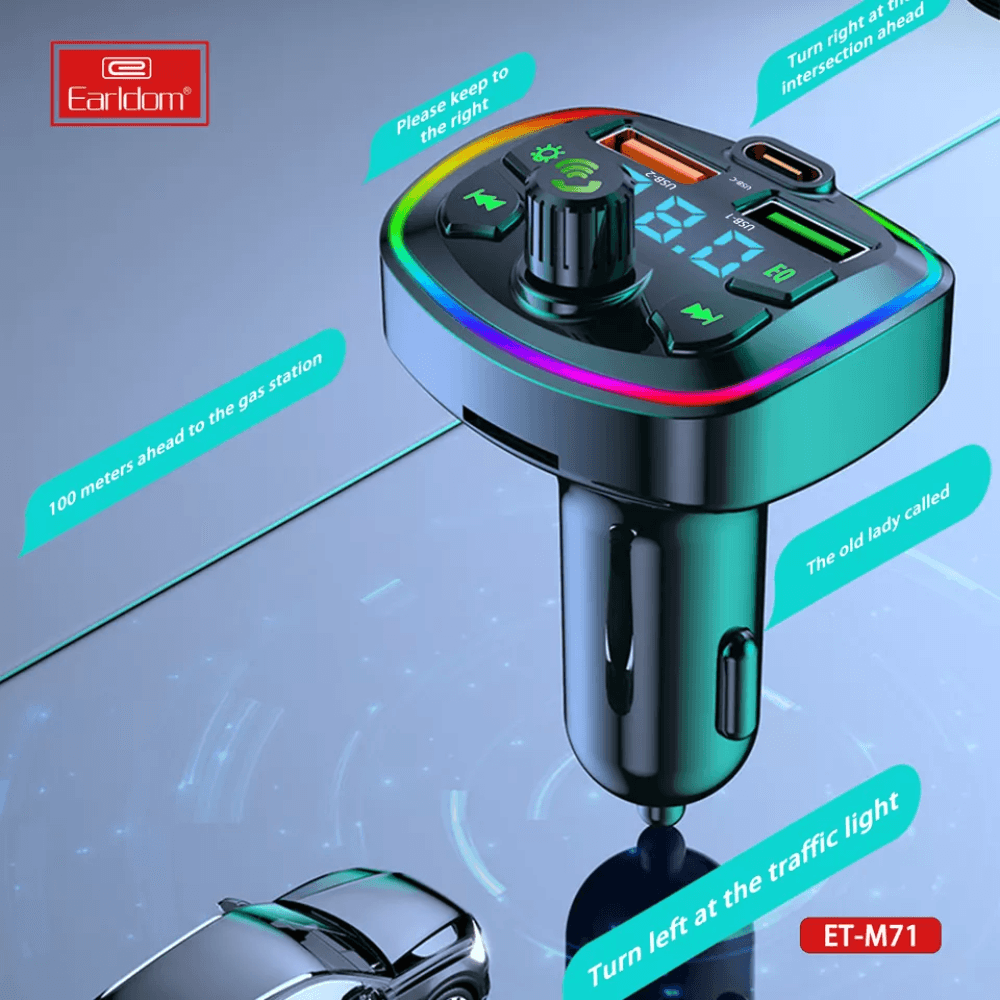 Earldom dual usb 3.0 a car charger mp3 audio player
