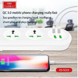 Earldom Earldom ES - SC03 Power Socket 4USB 2500W / 2.1A 200CM - EU Cables &