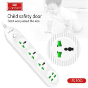 Earldom Earldom ES SC03 Power Socket 4USB 2500W / 2.1A 200CM EU Cables &