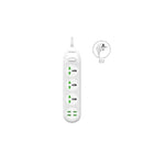 Earldom Earldom ES SC03 Power Socket 4USB 2500W / 2.1A 200CM EU Cables &