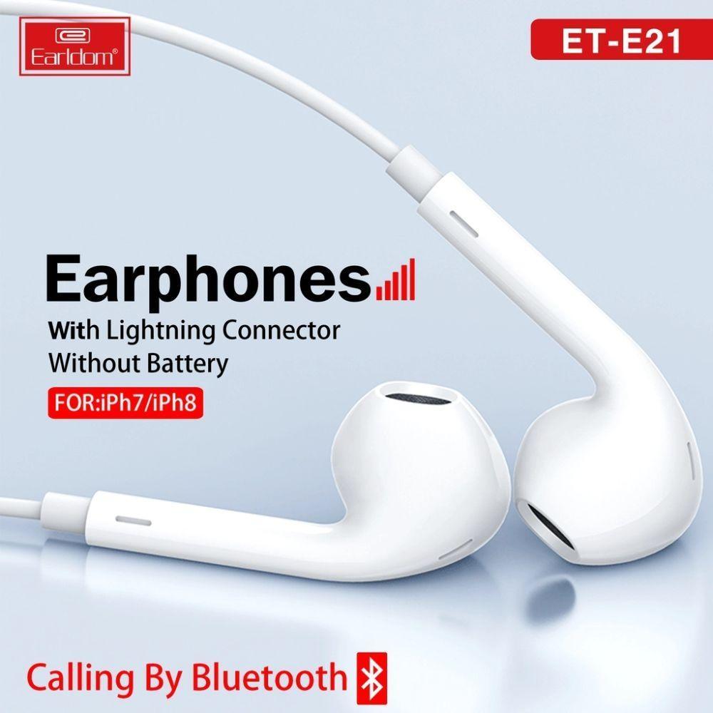 Earldom et-e21 iphone lightning earphone wired - Fun Touch