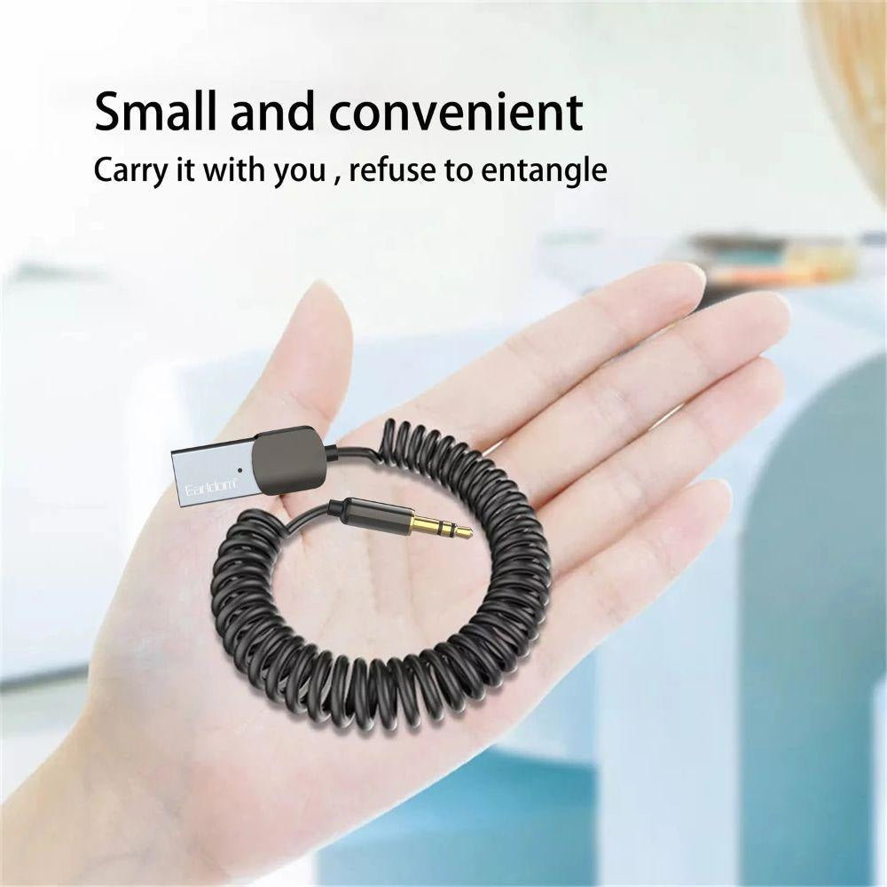 EARLDOM ET M64 Fashionable Design Aluminum Alloy 3.5mm AUX BT5.0 Car Usb