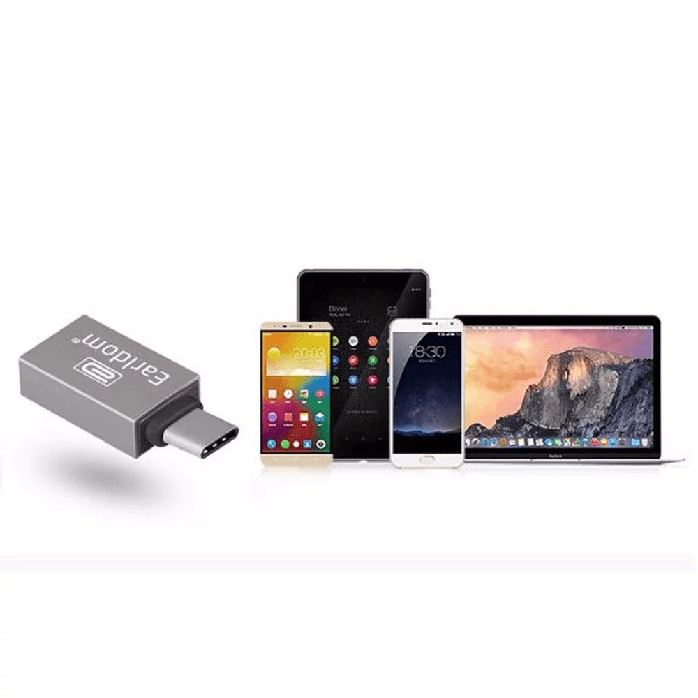 Earldom ET OT06 Type C Adapter Gold Cables & Chargers