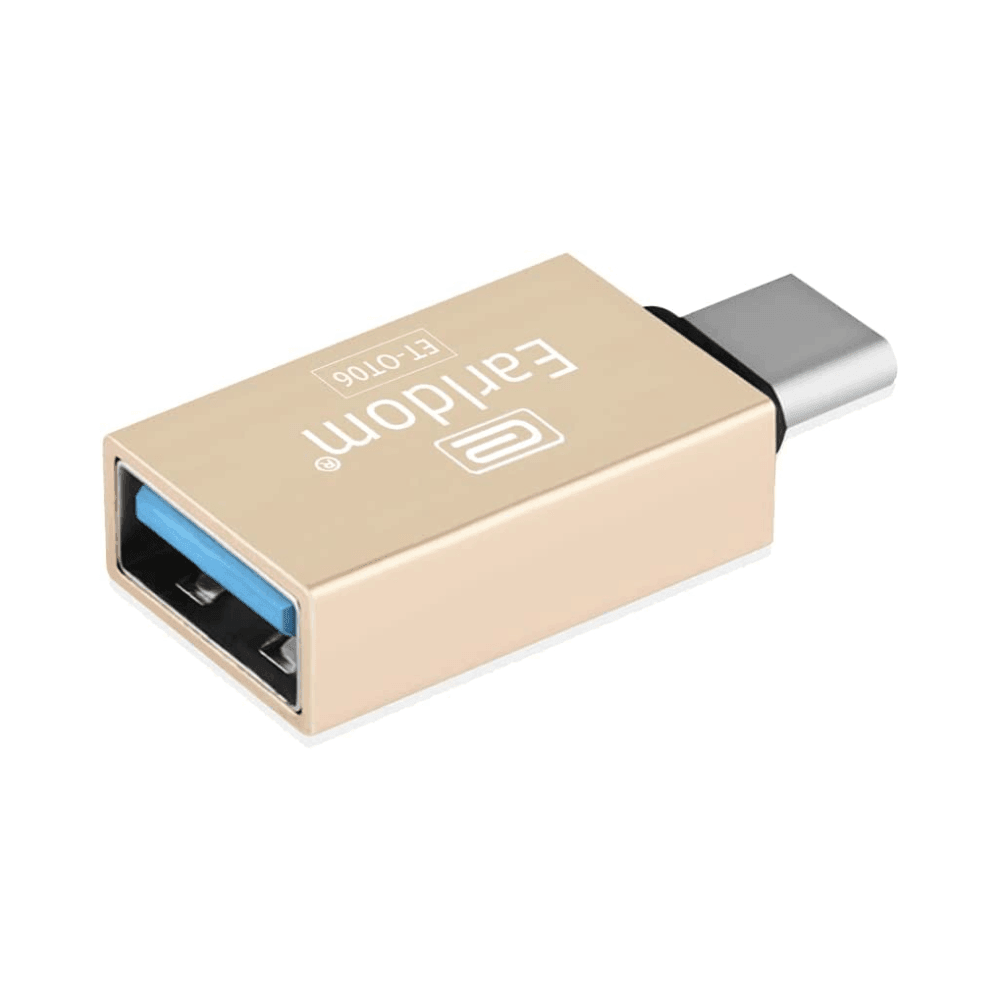 Earldom ET OT06 Type C Adapter Gold Cables & Chargers