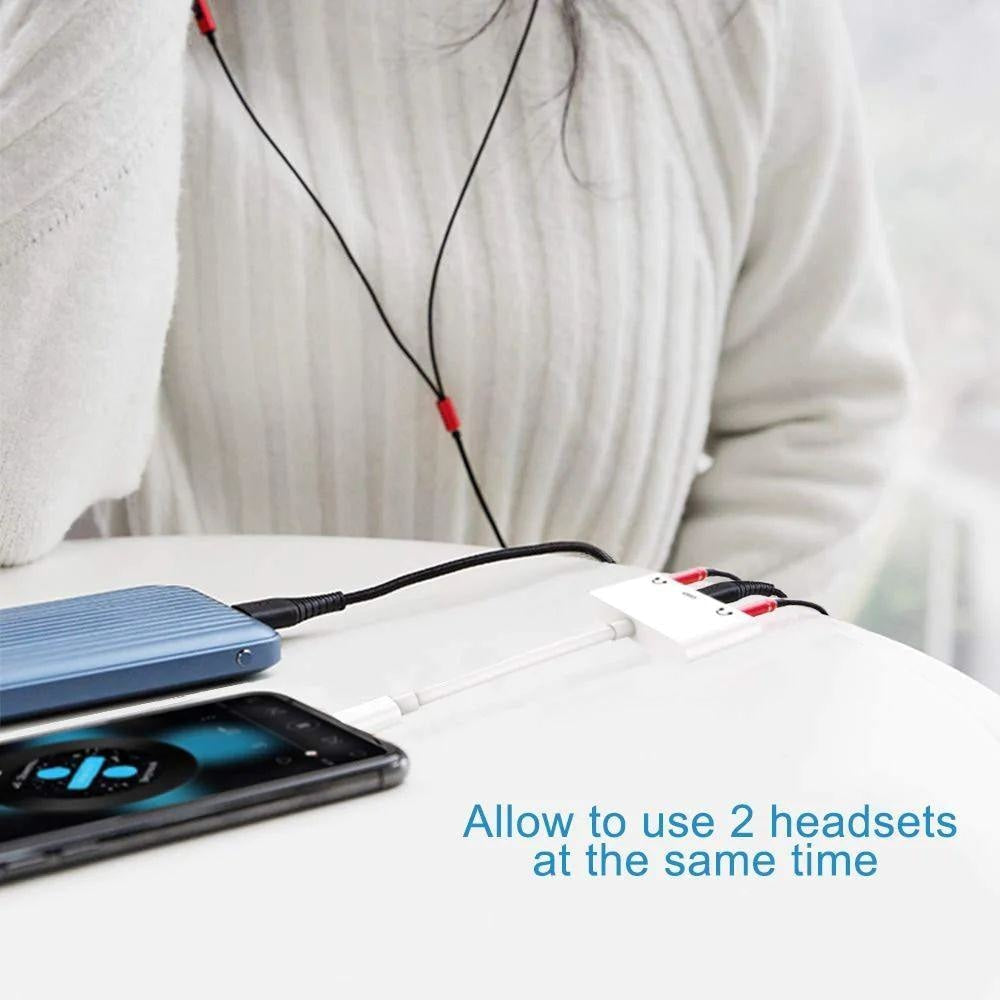 Earldom ET OT30 3in1 Dual Lightning + 3.5 Audio Cables & Chargers