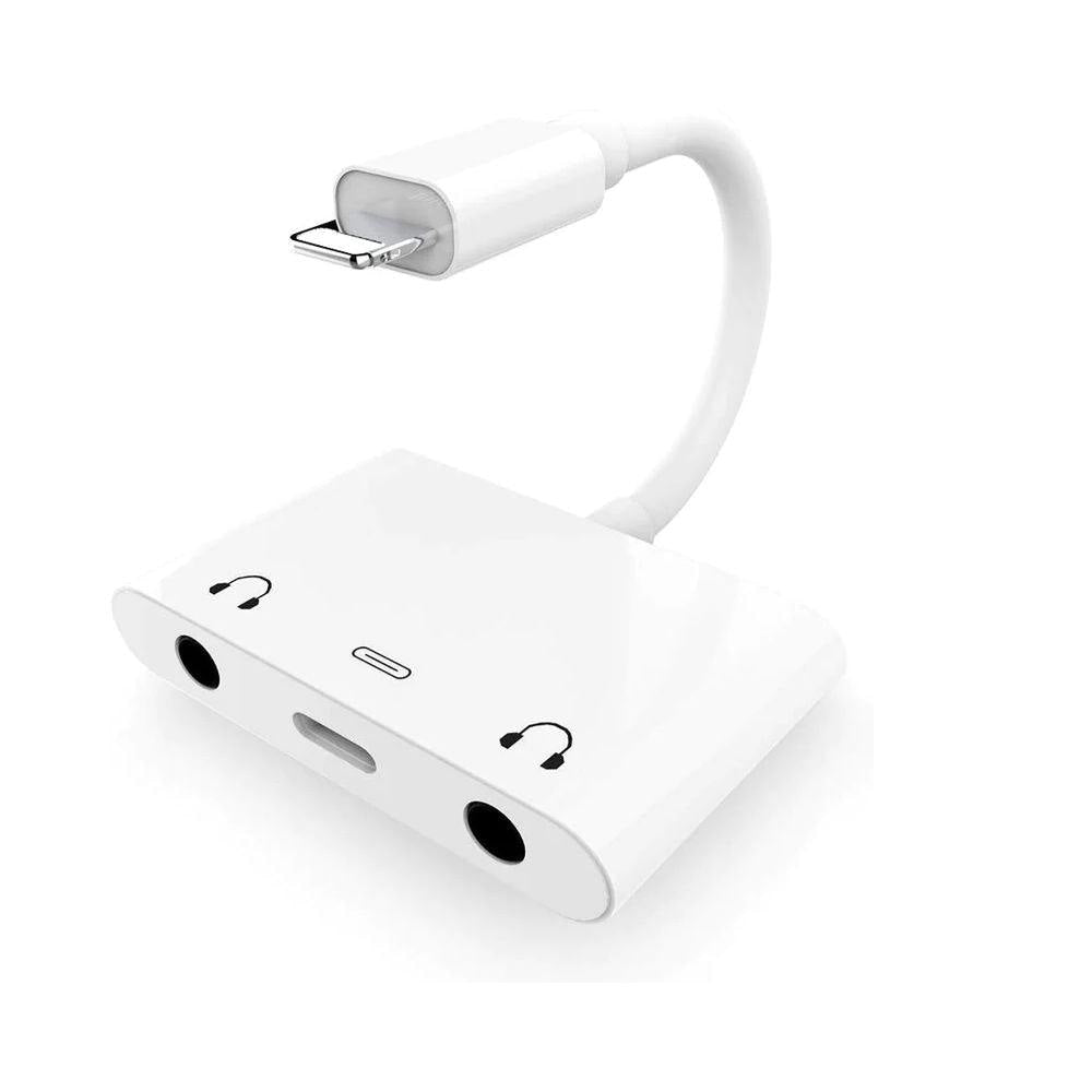 Earldom ET OT30 3in1 Dual Lightning + 3.5 Audio Cables & Chargers
