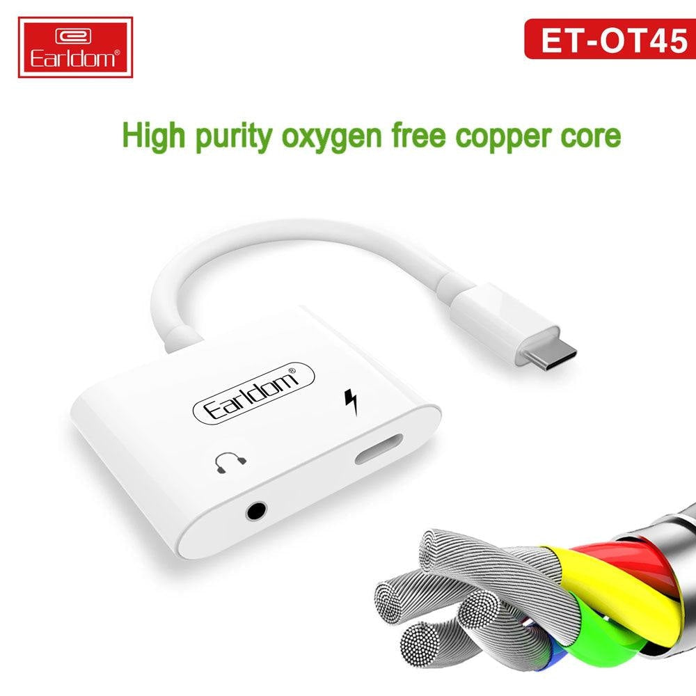 Earldom Type C Adapter Jack OT45 2in1 Cables & Chargers