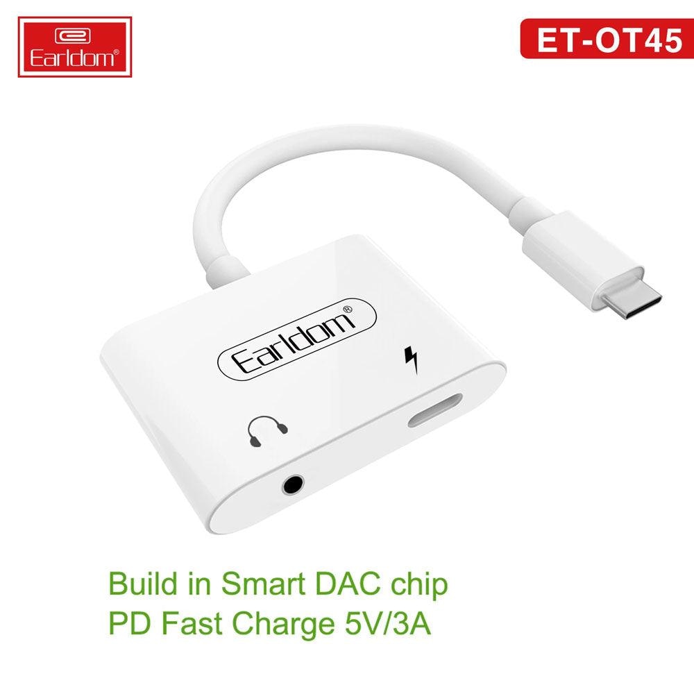 Earldom Type C Adapter Jack OT45 2in1 Cables & Chargers