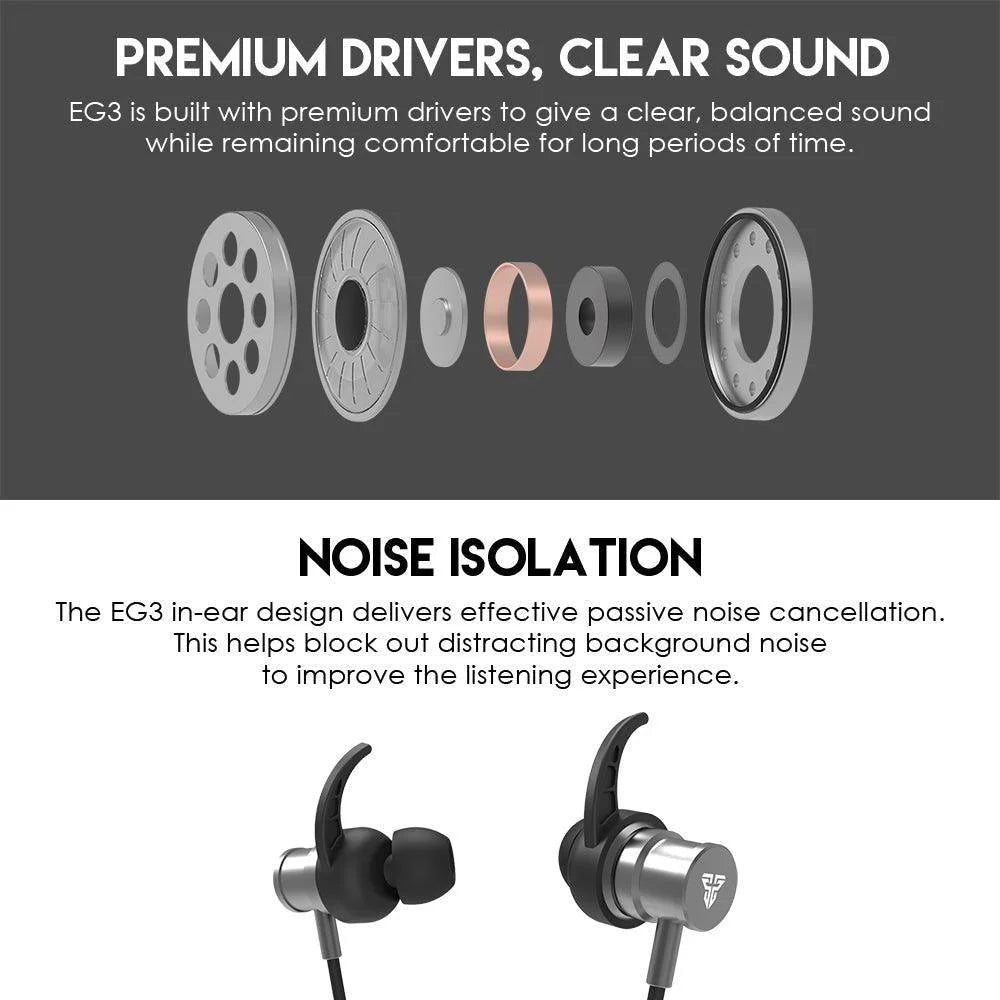 Fantech eg3 wired earbuds space edition