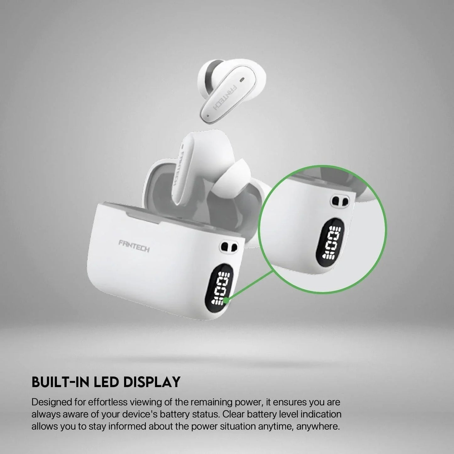 Fantech life wave 13 true wireless tws earphone bluetooth 5.3 earbuds