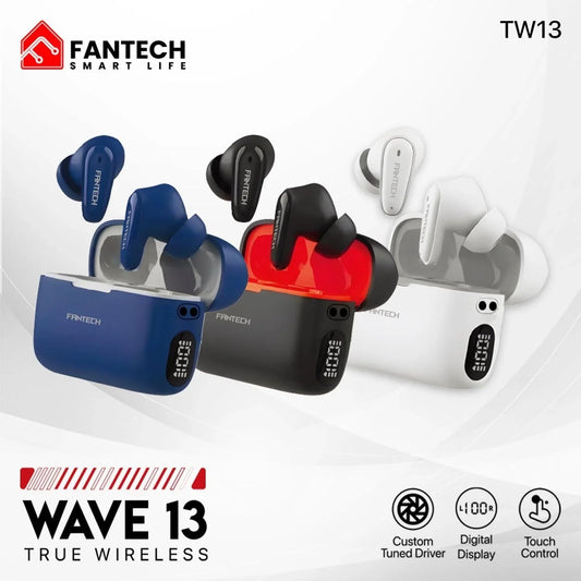 Fantech life wave 13 true wireless tws earphone bluetooth 5.3 earbuds