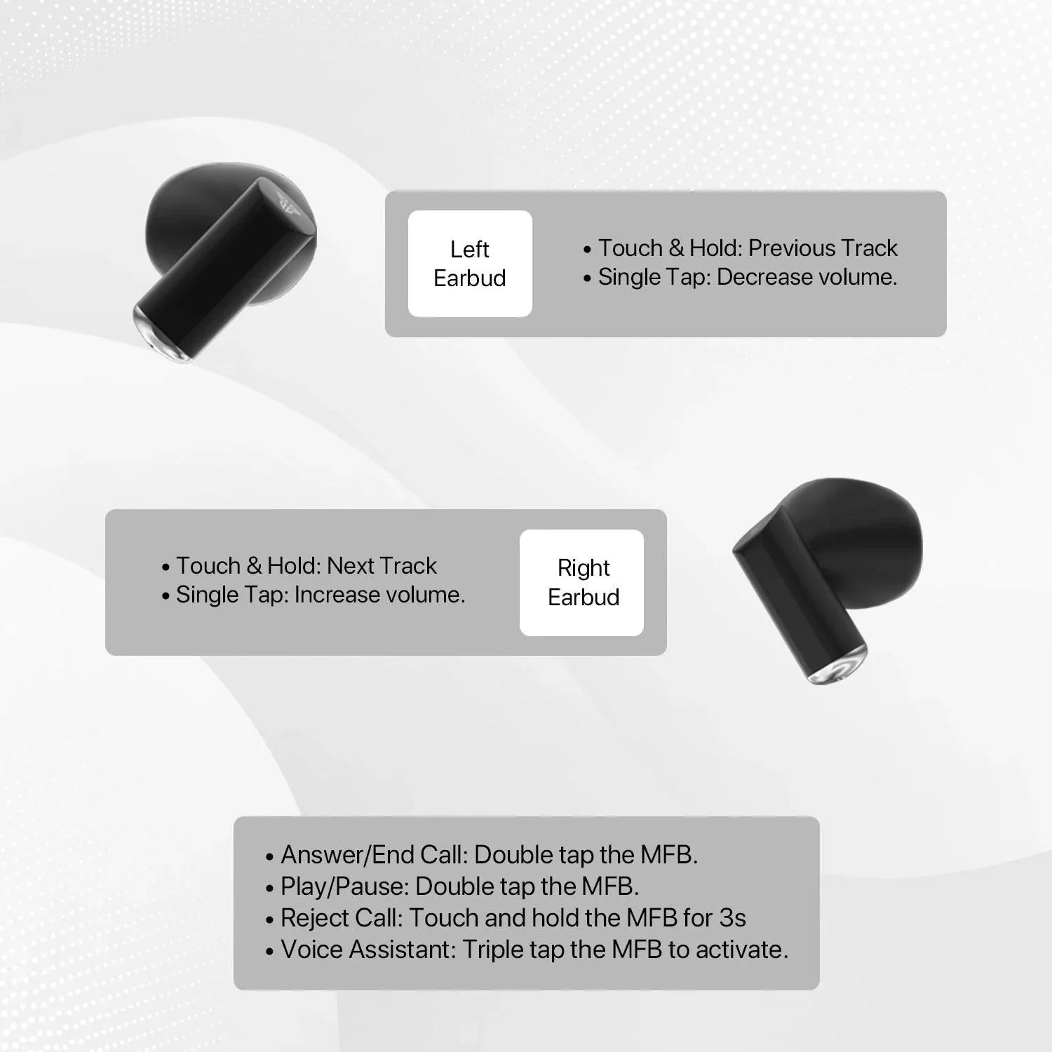 Fantech mithril tx1 lite tws earbuds with ipx5