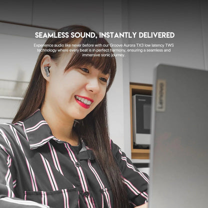 Fantech smart tws tx3 - groove aurora rgb wireless earbuds - audio | earphone