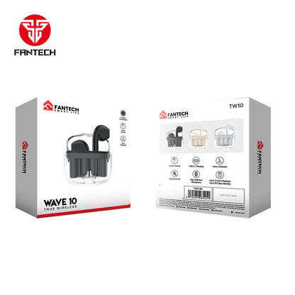 Fantech tws bluetooth earbuds wave 10 tw10 with built-in microphone - audio | earphone