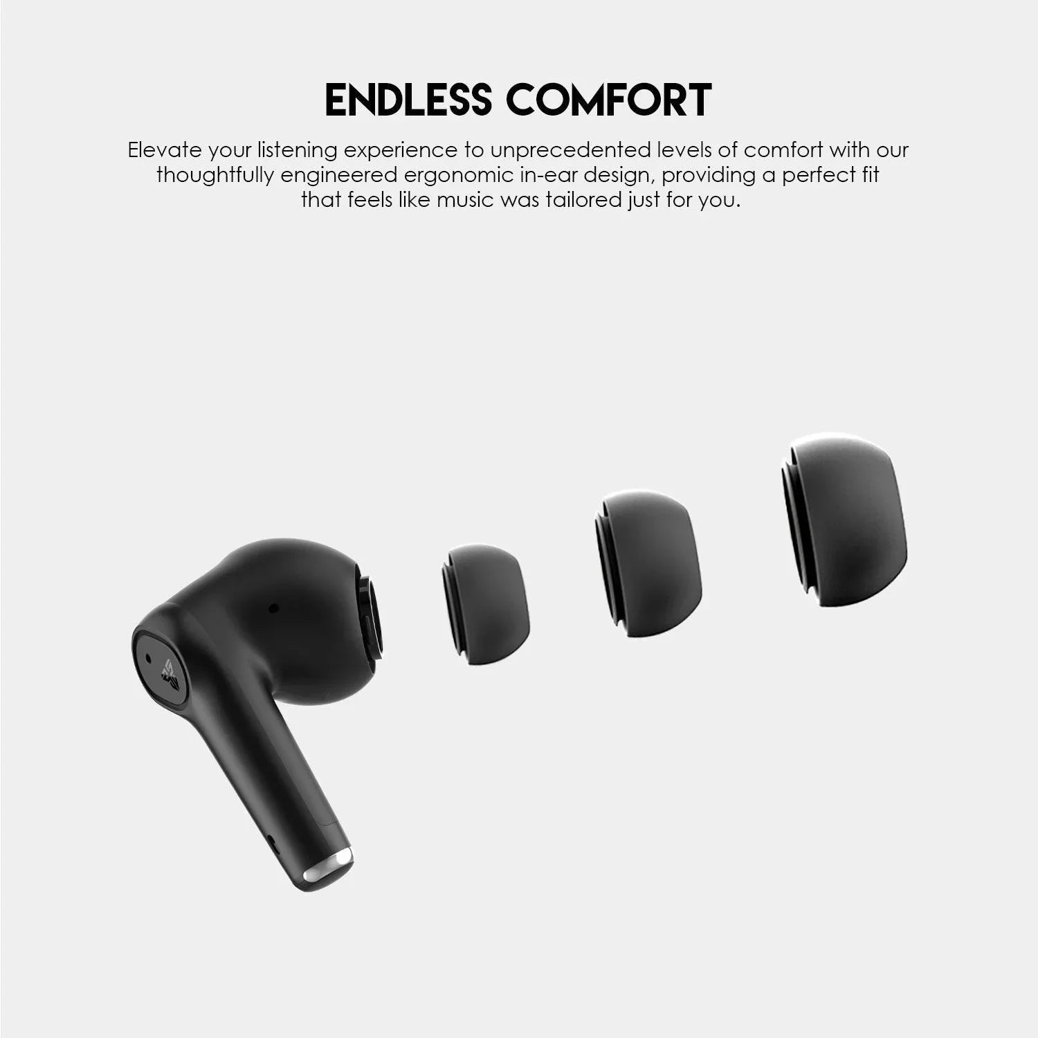 Fantech tws bluetooth wireless groove buds+ tx2 built-in microphone