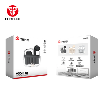 Fantech tws bluetooth wireless wave 10 tw10 built-in microphone