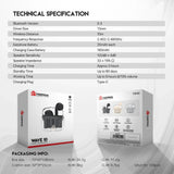 Fantech tws bluetooth wireless wave 10 tw10 built-in microphone