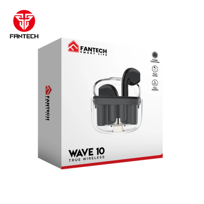 Fantech tws bluetooth wireless wave 10 tw10 built-in microphone