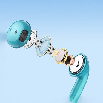 Metal ultrathin metal true wireless earbuds for music & call
