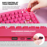 Fantech MK921 MAXFIT8 QMK Mechanical Keyboard Pink