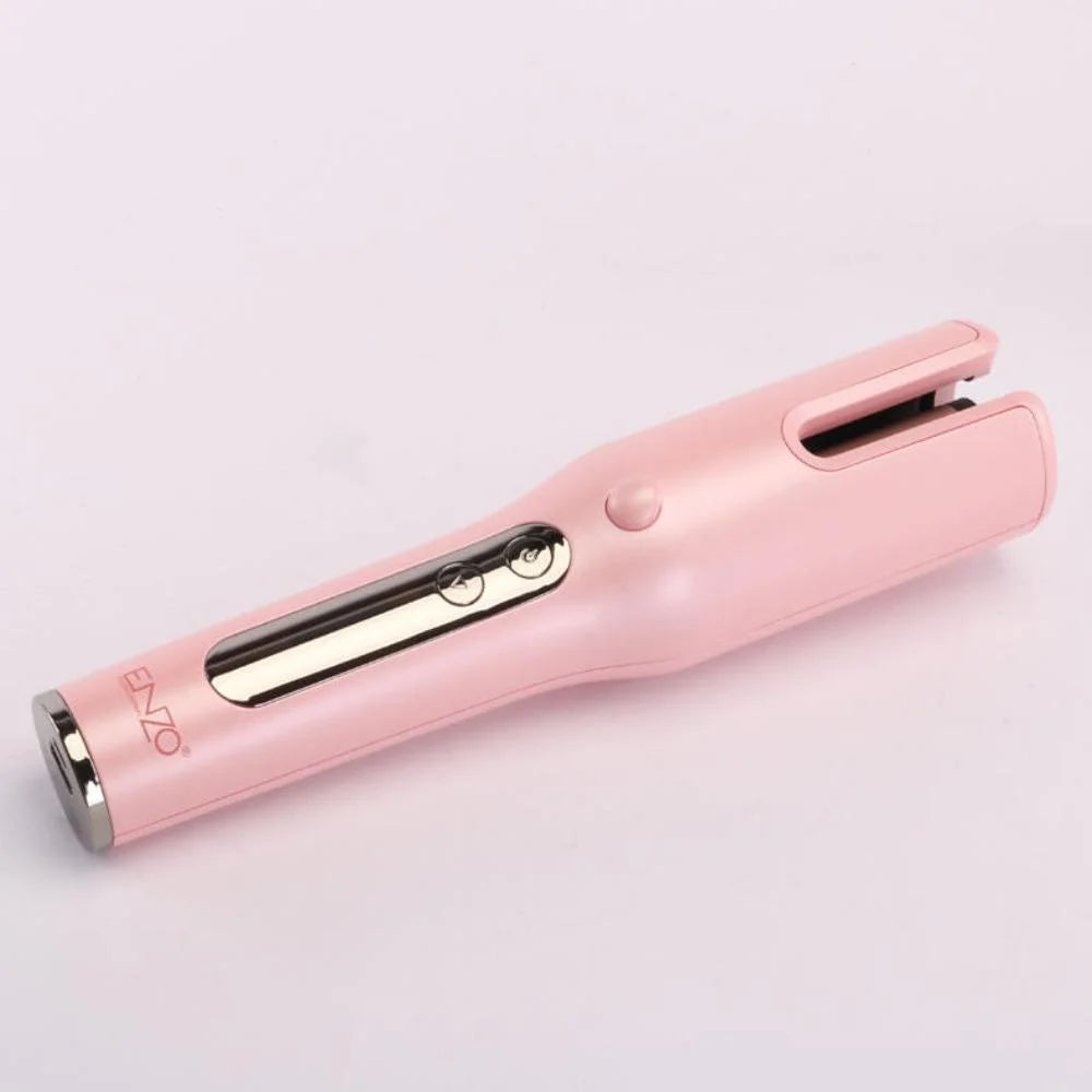 Enzo adjustable temperature charging hair curler automatic rotating crimping