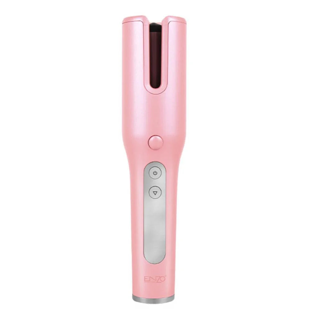 Enzo adjustable temperature charging hair curler automatic rotating crimping
