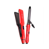 Enzo en-3888w flat iron 2 in 1 hair straightener and curler - Fun Touch