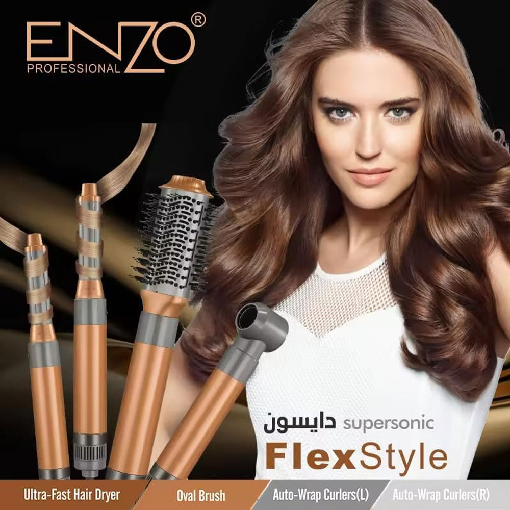 Enzo en-4131 versatile 4-in-1 professional hair styling tool