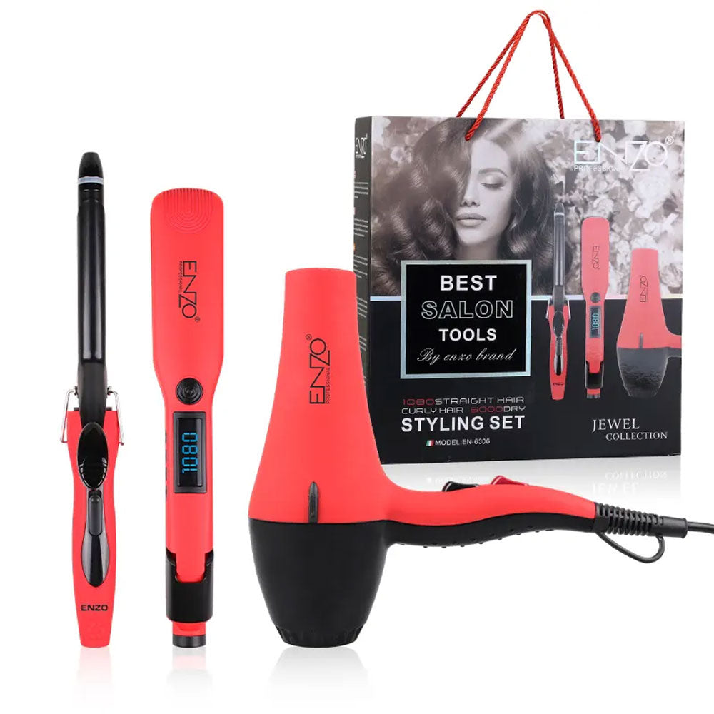Enzo en-6310 versatile 5-in-1 professional hair styling kit