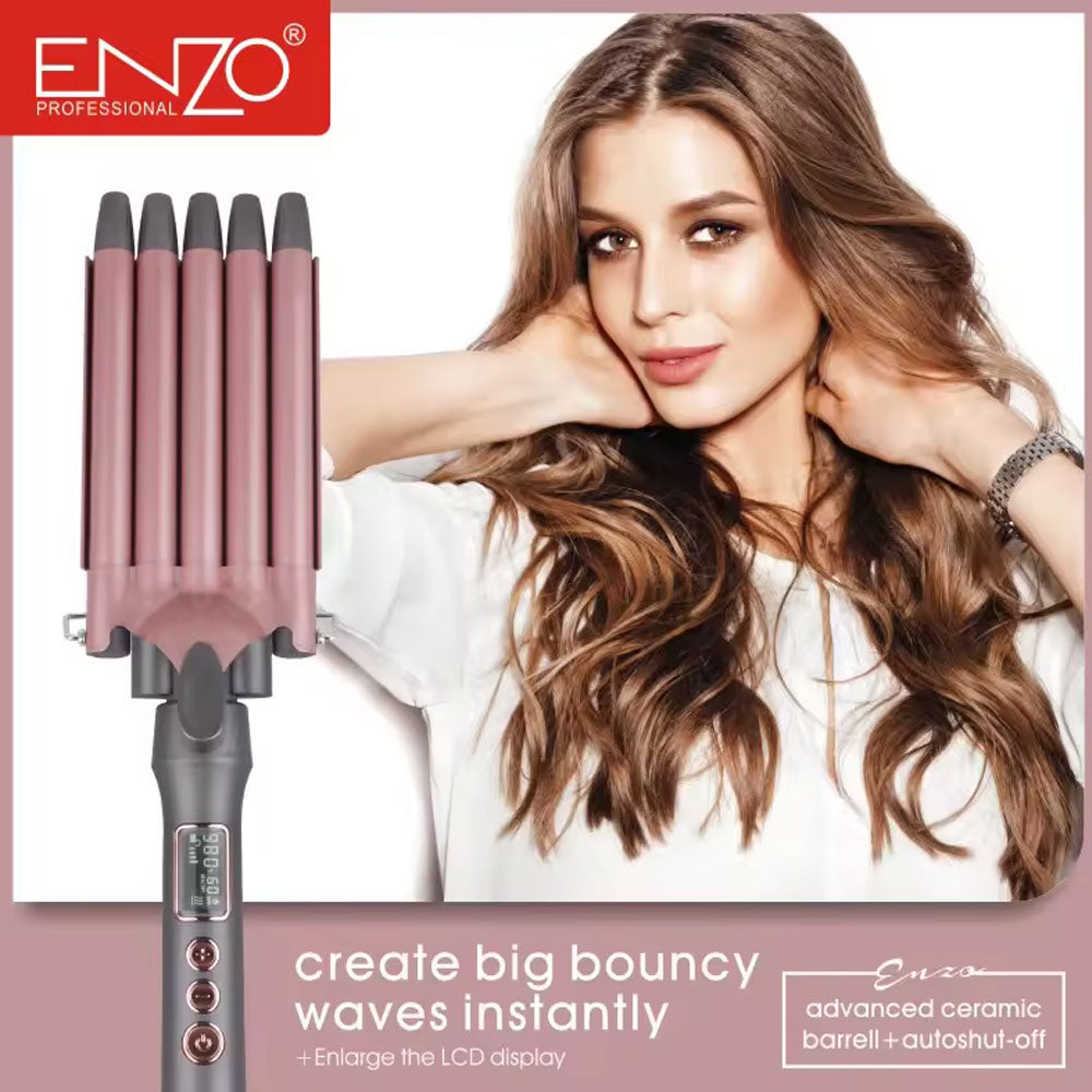 Enzo fast heating salon big wave 5 barrel - Fun Touch