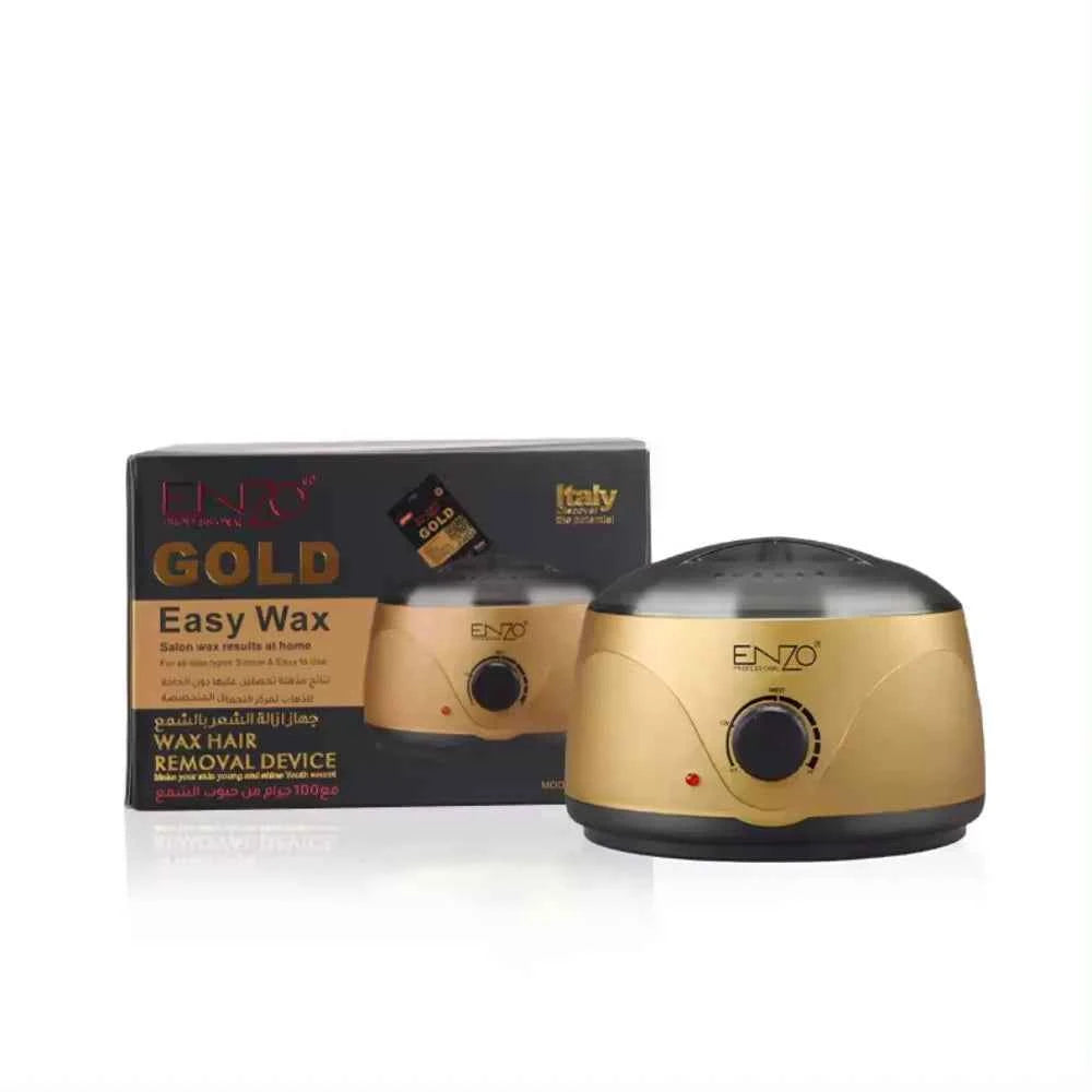 Enzo gold & black wax hair removal device