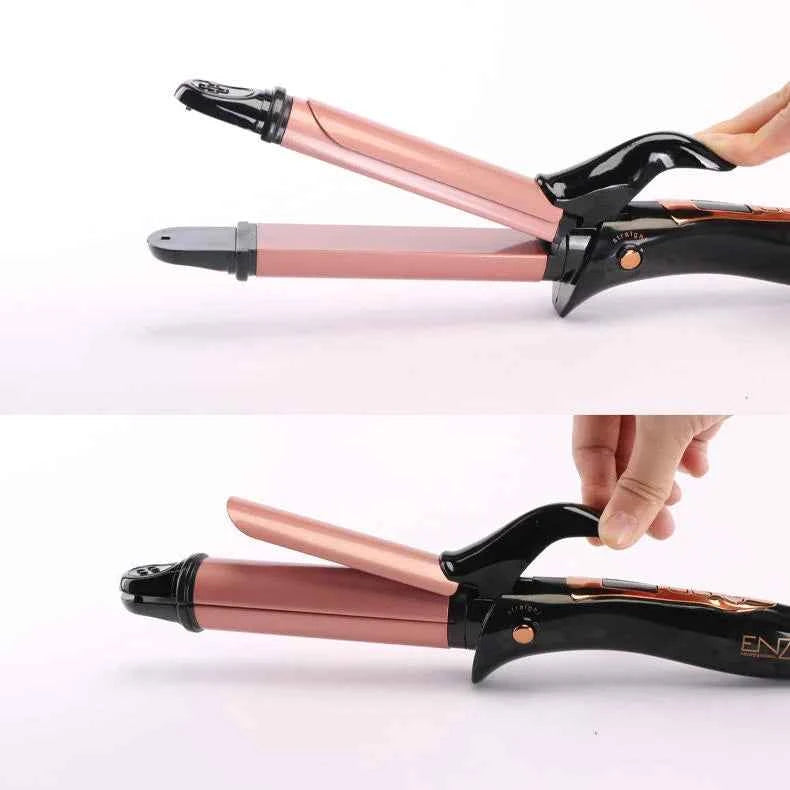 Enzo hair curler and straightener – en-9107 25 mm 2-in-1
