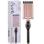 Enzo iron ceramic five barrel hair waver styling hair curler en-1970