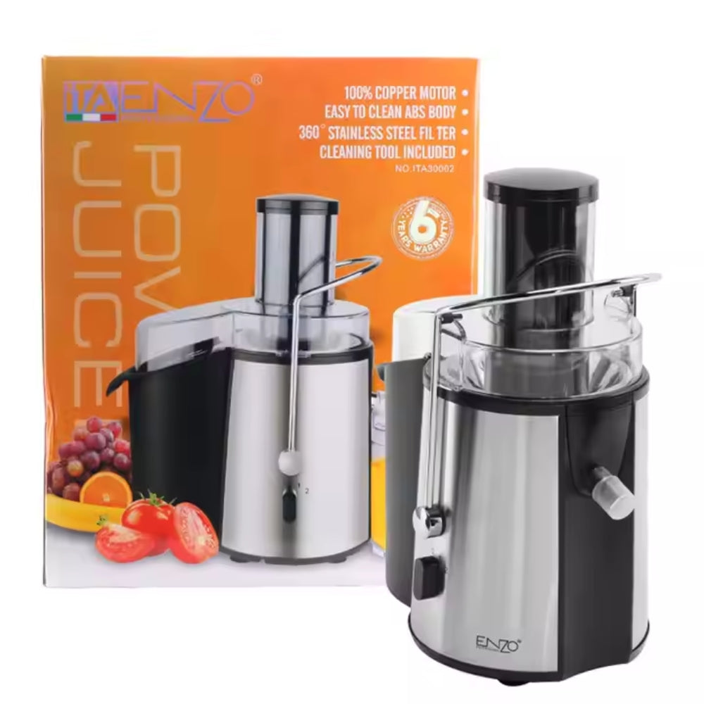 Enzo italian professional fruit and vegetable juicer 1000 watt full stainless