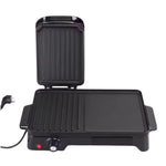 Enzo italy 2 in 1 electric grill table non-stick coating for smokeless cook