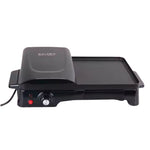 Enzo italy 2 in 1 electric grill table non-stick coating for smokeless cook
