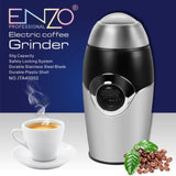 Enzo italy coffee and grain grinder with 200 watts of actual power