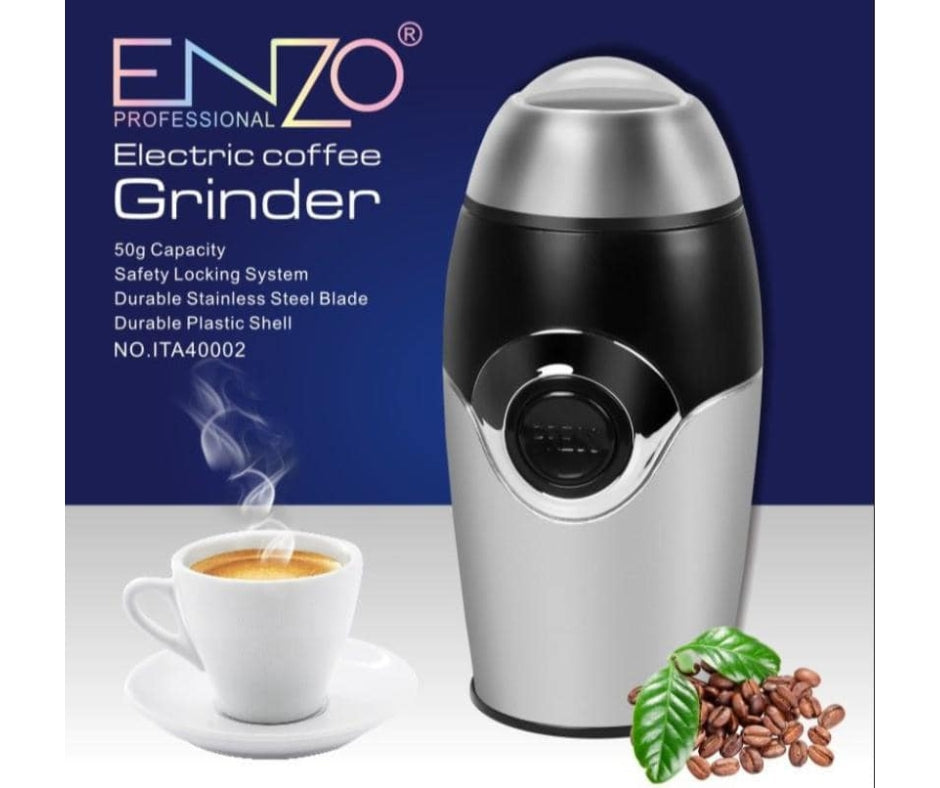 Enzo italy coffee and grain grinder with 200 watts of actual power