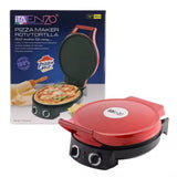 Enzo italy electric pizza maker multi-purpose non-stick baking tray