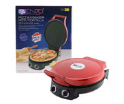 Enzo italy electric pizza maker multi-purpose non-stick baking tray