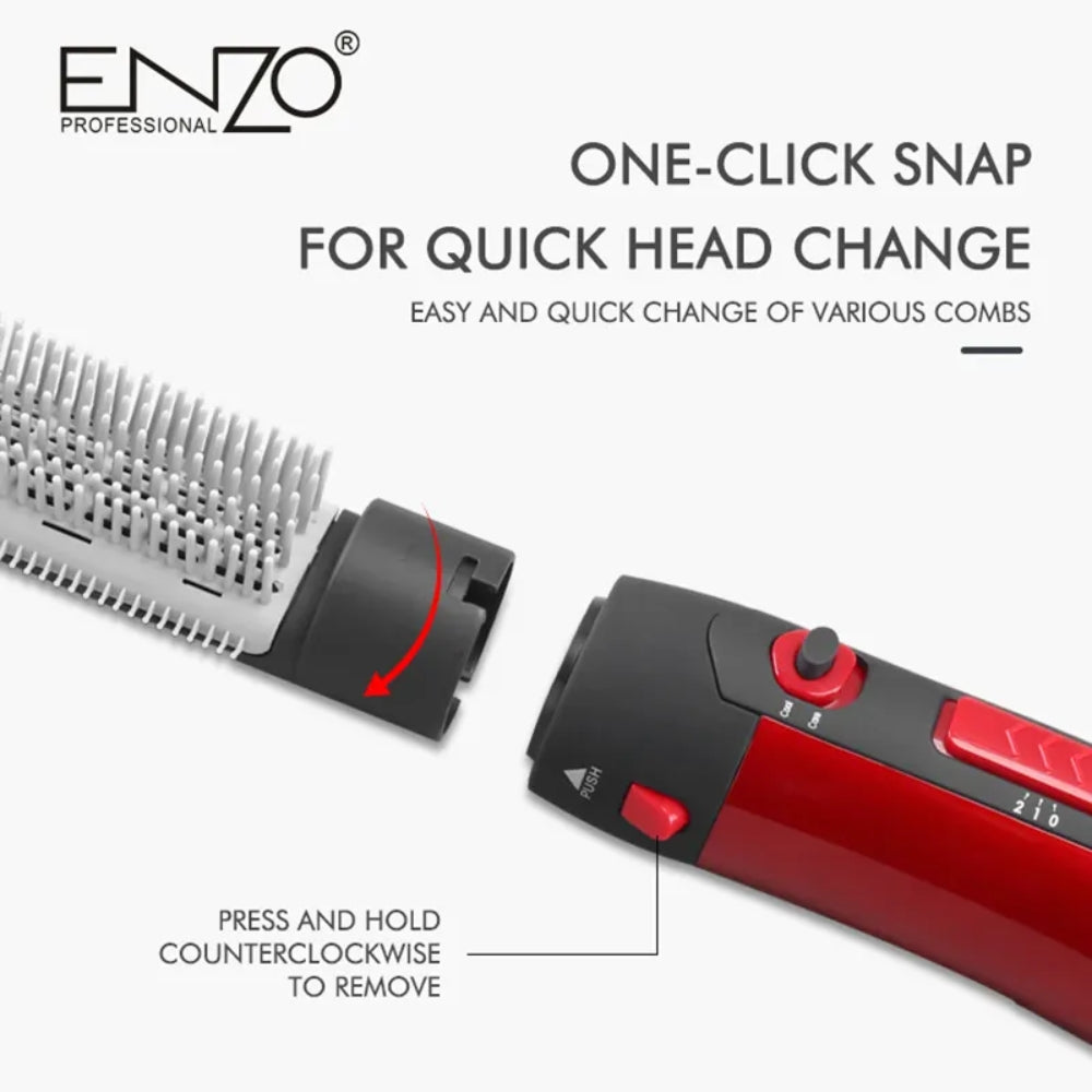 Enzo italy en-503a hot air comb beauty salon professional 3 in 1 straightener