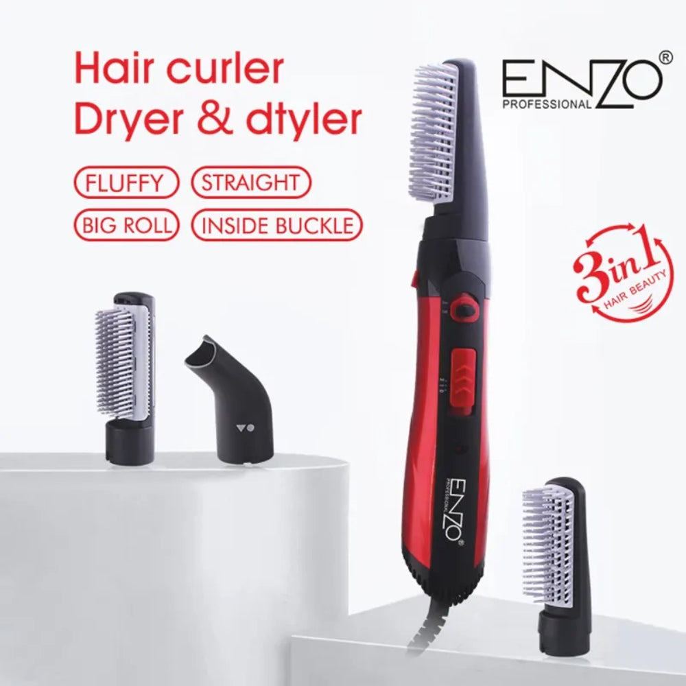 Enzo italy en-503a hot air comb beauty salon professional 3 in 1 straightener